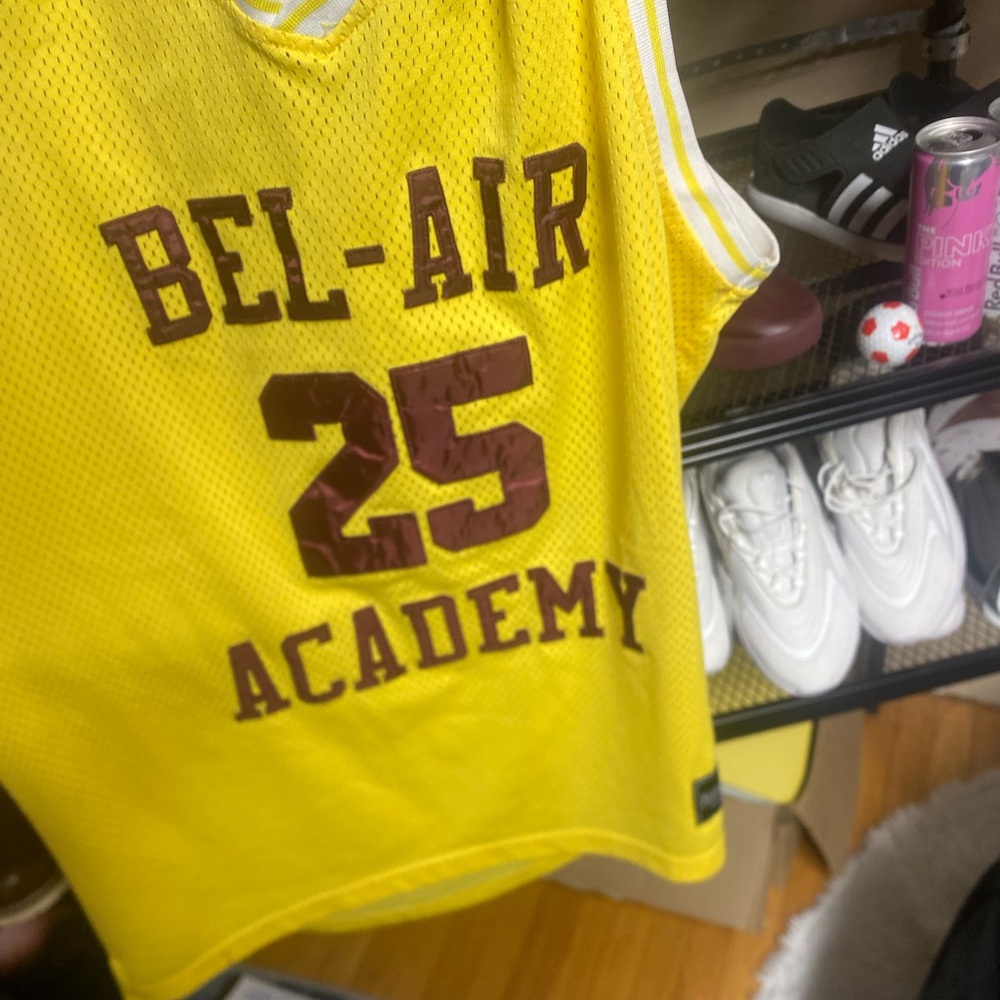 Yellow Fresh prince of Bel-Air Academy Jersey